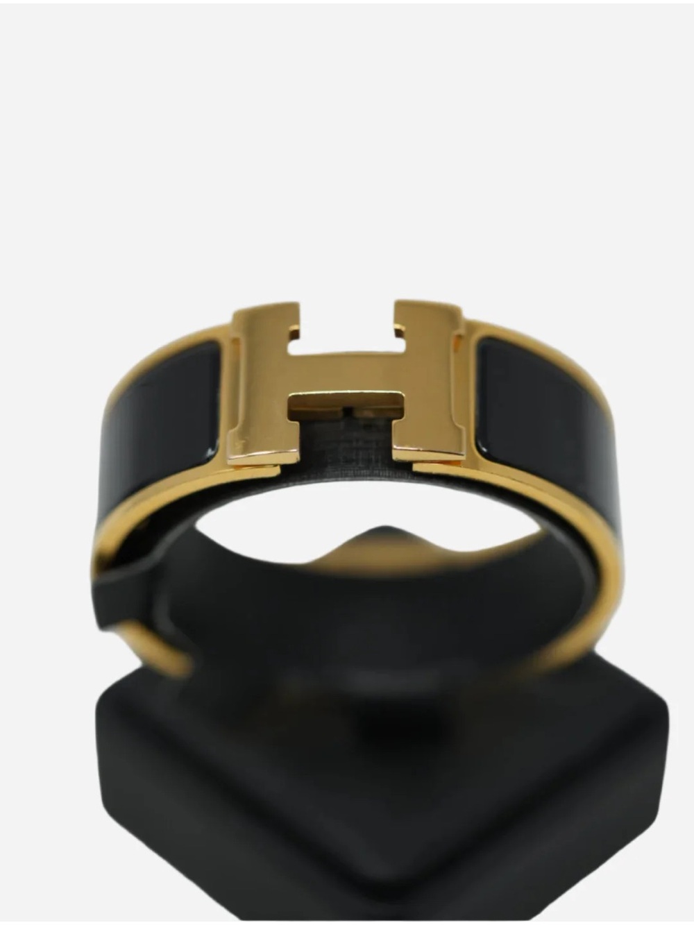 Hermes Clic Clac H Bracelet Black Size PM